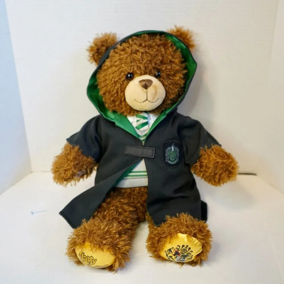Harry Potter Build A Bear Teddy Plush Robe Pants Vest BAB Slytherin Hogwarts - Picture 1 of 10